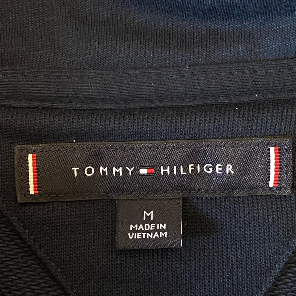Tommy Hilfiger Sweater Jacket Navy Blue Size Medium - Picture 5 of 9